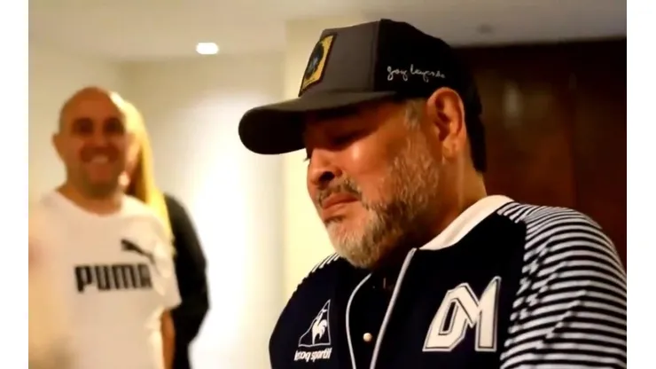La emoción de Diego Armando Maradona.