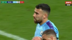 Otamendi saltó más alto que todos y abrió el marcador para el City