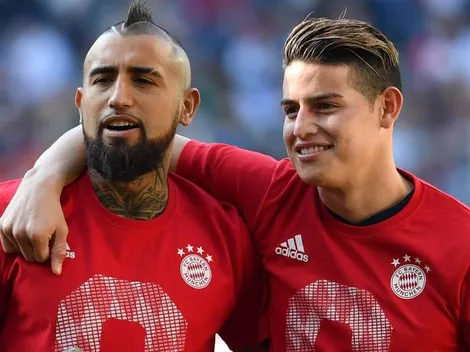 De uno del Barcelona a uno del Real Madrid: Arturo Vidal felicitó a James por el nacimiento de su hijo
