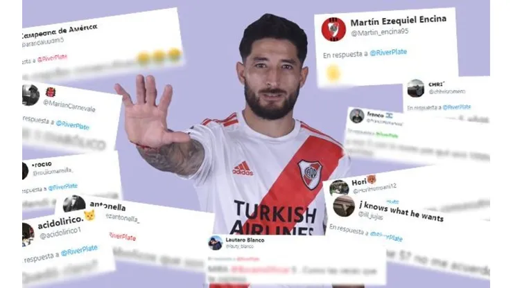 River subió una foto de Casco haciendo el 5 y, claro, los hinchas explotaron