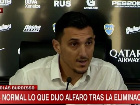 Burdisso habló por primera vez de los dichos de Alfaro tras quedar eliminado ante River