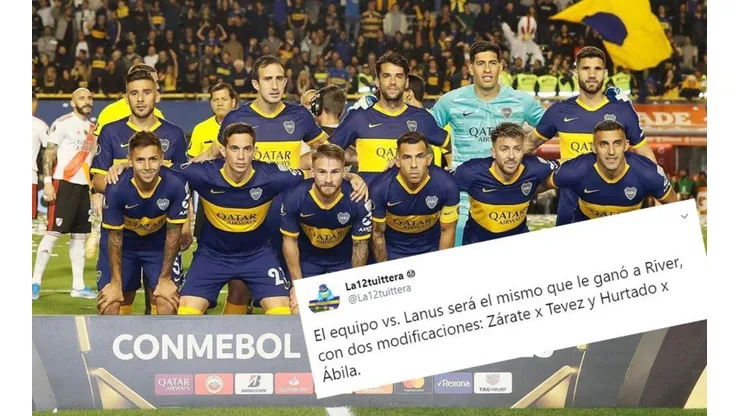 'La12tuittera' publicó el posible equipo de Boca vs Lanús y llegó el trolleo de los hinchas de River