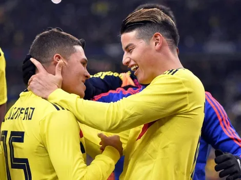 Juanfer Quintero se sumó a los saludos para James por la llegada de su segundo hijo