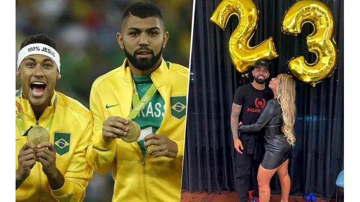 Neymar le tapó la cara a Gabigol, ex de su hermana, en un cuadro de su casa