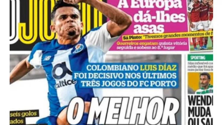 Luis Díaz es portada de O`Jogo y dicen: "El mejor refuerzo de la Liga"