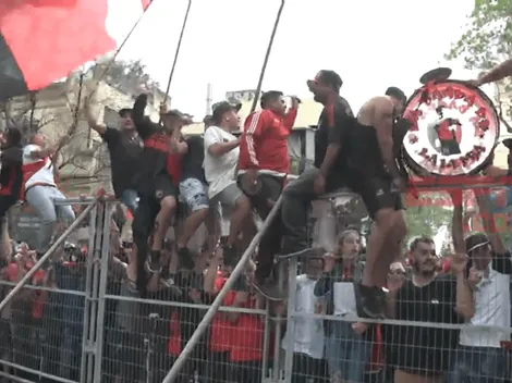 Gran recibimiento a Maradona por parte de los hinchas de Newell's