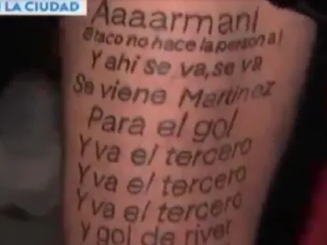 Todavía no podemos creer el tatuaje que se hizo este hincha de River