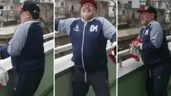Video: Maradona bailó al ritmo de los hinchas de Newell's
