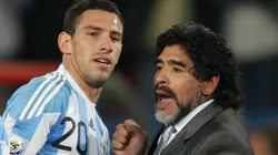 Maxi y Diego coincidieron en la Selección Argentina.