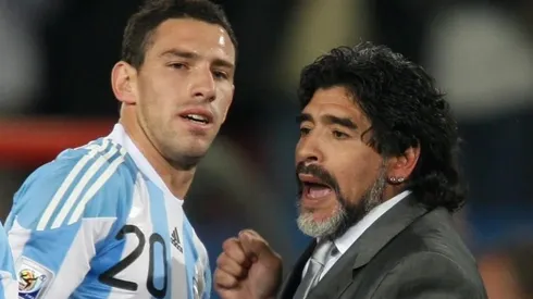 Maxi y Diego coincidieron en la Selección Argentina.