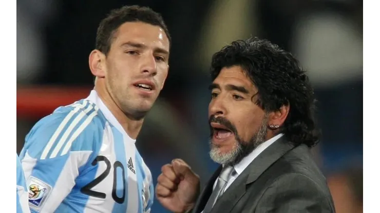 Maxi y Diego coincidieron en la Selección Argentina.