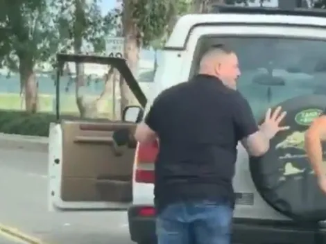 Campeón solidario: Andy Ruiz ayudó a una persona empujando su auto