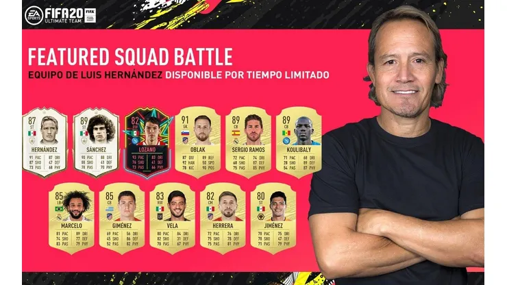 El matador Hernández tiene su equipo en el FIFA 20 ¡Y puedes enfrentarlo!