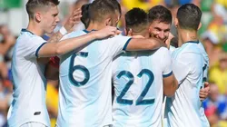 Argentina en el pasado amistoso contra Ecuador.