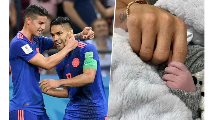 El mensaje de Falcao para James Rodríguez al enterarse del nacimiento de su hijo