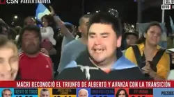 Estaba festejando el triunfo de Fernández y tiró en vivo: "Dejame mandarle un saludo a Riquelme"