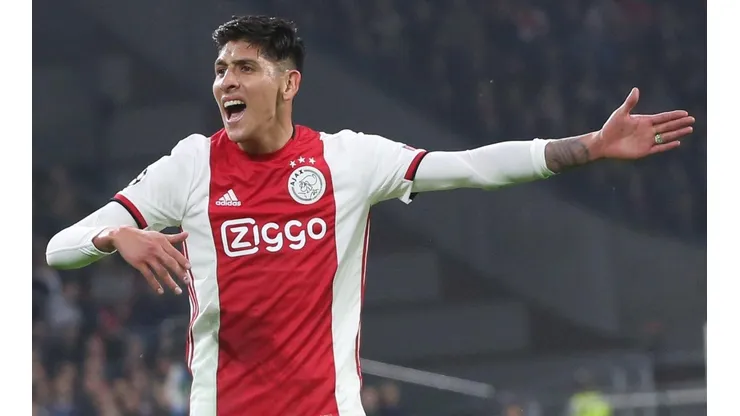 Edson Álvarez ingresó 10 minutos en la goleada de Ajax.