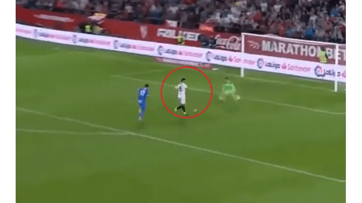Está imparable: Ocampos volvió a convertir para el Sevilla