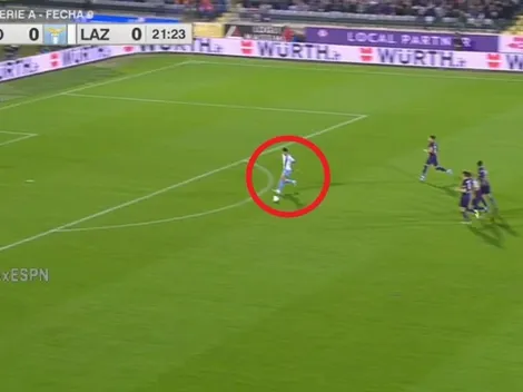 Joaquín Correa desparramó al arquero y puso el primero de Lazio ante Fiorentina