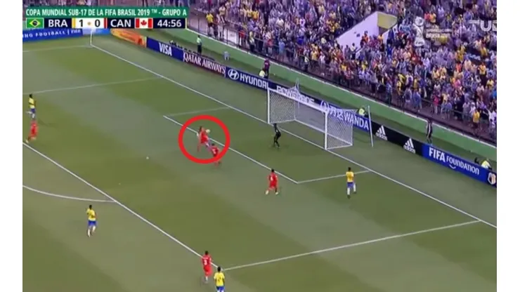 El gol en contra de Kobe Franklin.