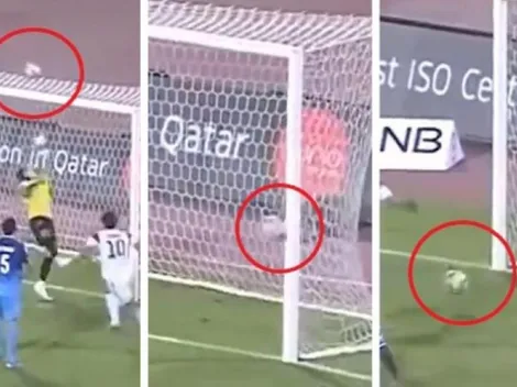 Cuando no quiere entrar: la pelota dio tres veces en el palo y terminó yéndose afuera