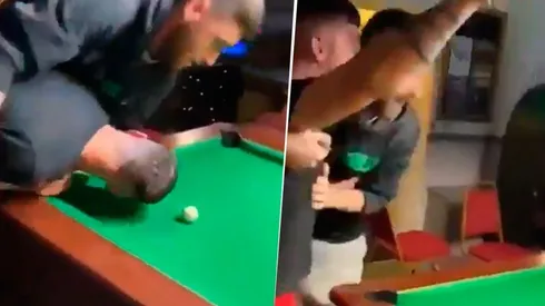 Video viral: no tenían palo para jugar al billar y se les ocurrió una solución diabólica