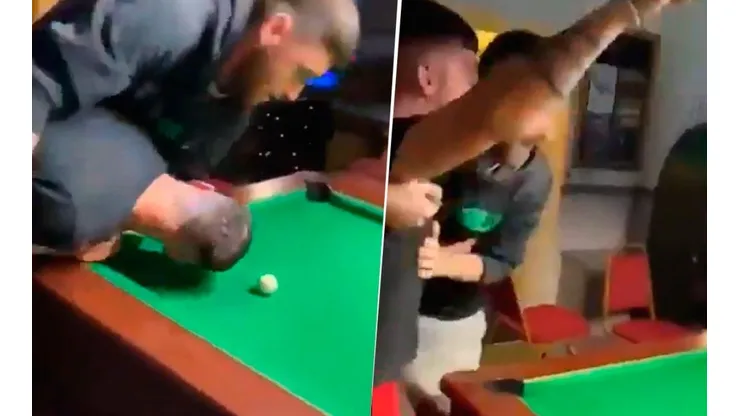 Video viral: no tenían palo para jugar al billar y se les ocurrió una solución diabólica