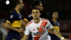 Borré subió una foto mirando a la hinchada de Boca y tiró: "Llegó el viernes, máquina"