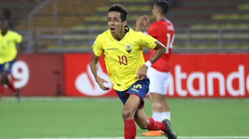 Johan Mina en la Selección Ecuador.