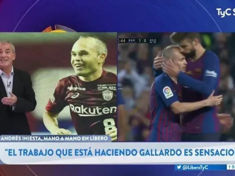 Iniesta: "El trabajo que está haciendo Gallardo es espectacular"