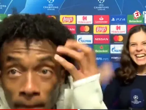 Video: Cuadrado desata todas las risas con su "vanidad" antes de dar una entrevista