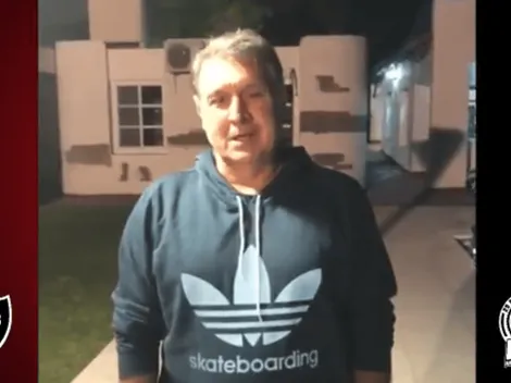 Martino saludó con afecto a Maradona antes de Newell´s - Gimnasia