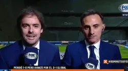 Foto de los periodistas que cubren la Copa Libertadores.