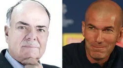 Iván Mejía y Zinedine Zidane.