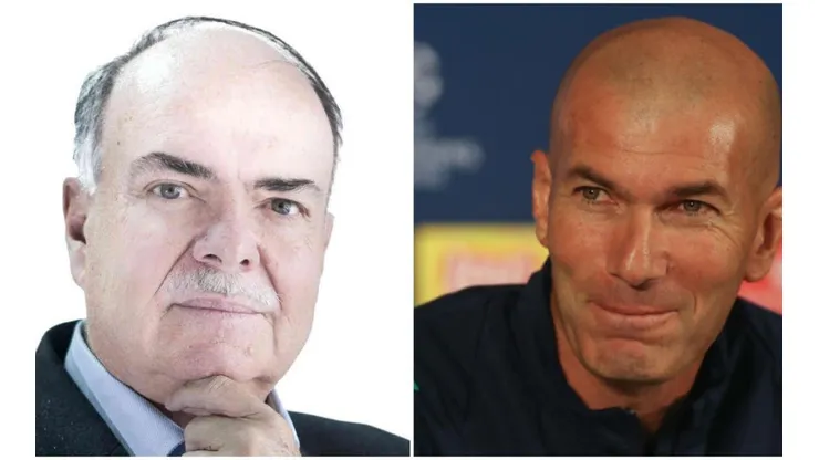 Iván Mejía y Zinedine Zidane.