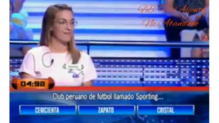 Cristal era la tercera opción en el programa.