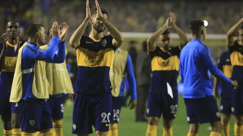 Foto de la despedida de los jugadores de Boca.