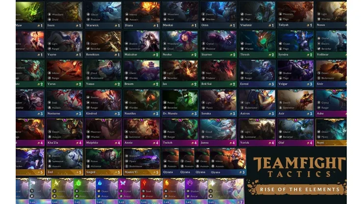 Teamfight Tactics | Todos los campeones para Ascenso de los Elementos