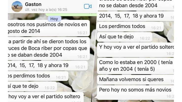 Le cortó a su novia para darle suerte a Boca y ahora todo Twitter se ríe de él