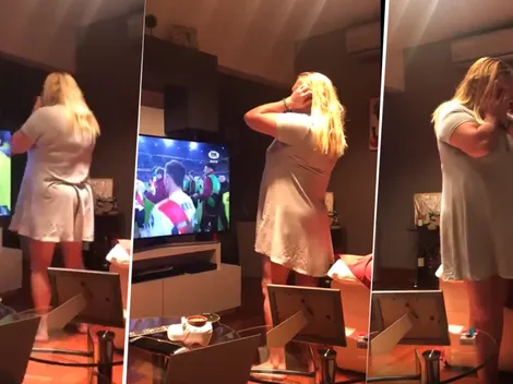 Hasta las lágrimas: Titi Fernández subió un video de su mujer festejando el pase de River