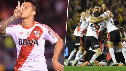 A la distancia, Driussi festejó la clasificación de River y publicó un tuit para trollear a Boca