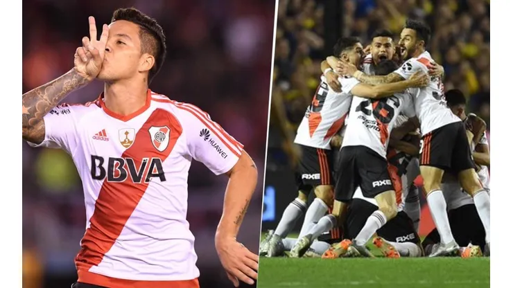 A la distancia, Driussi festejó la clasificación de River y publicó un tuit para trollear a Boca
