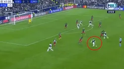 Foto captura de la jugada de Cristiano Ronaldo.
