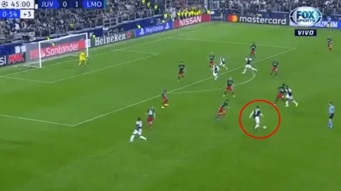 Foto captura de la jugada de Cristiano Ronaldo.