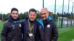 Mikel Arteta, Juan Carlos Osorio y Pep Guardiola.