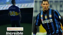 Le rompió el corazón a los hinchas de Boca: Materazzi fue a la cancha de otro grande y posó con la camiseta