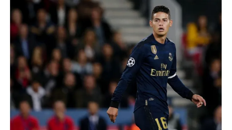 James Rodríguez, jugador del Real Madrid.