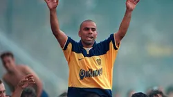 Serna subió una foto dando una patada ante River y escribió un mensaje muy Boca