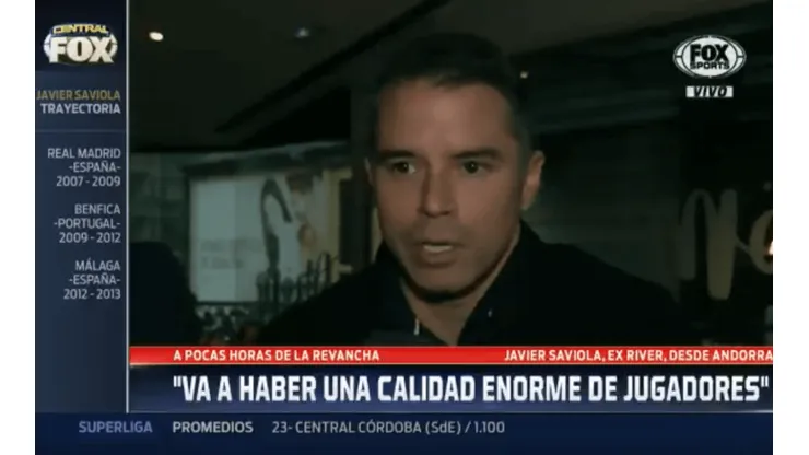 Javier Saviola: "No solo al hincha le gusta este River"