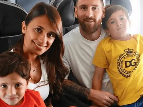 Antonela Roccuzzo subió una historia que prueba que, en el fútbol, Thiago no sigue los pasos de papá Messi